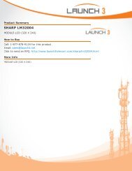 SHARP LM32004 - Launch 3 Telecom