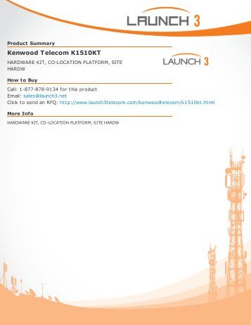 kenwoodtelecom K1510KT - Launch 3 Telecom