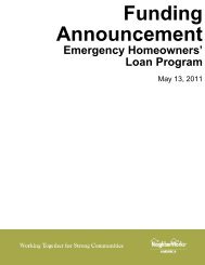 (EHLP) Funding Announcement - NeighborWorks America