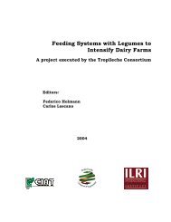 Feeding Systems with Legumes to Intensify Dairy Farms - cgiar