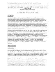 LOS RECURSOS NATURALES Y LA CONDICIÓN ... - cgiar