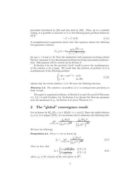 Asymptotic behaviour of the Kazdan-Warner solution in the annulus ∗