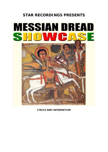 Messian Dread - Showcase - Lyrics and Information ... - Dubroom