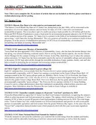 Santa Cruz (pdf) - Sustainability at UC - University of California