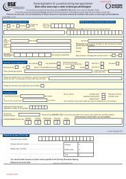 Driving Test Appointment Sheet