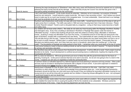 Planning - Summary of all comments - Amazon Web Services