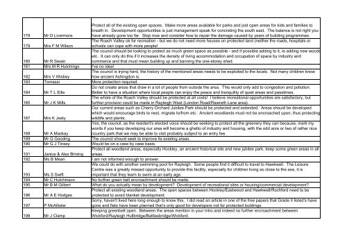 Planning - Summary of all comments - Amazon Web Services