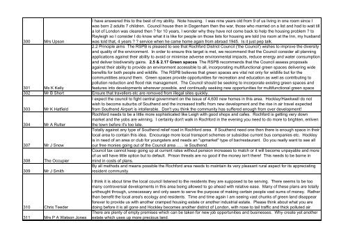 Planning - Summary of all comments - Amazon Web Services