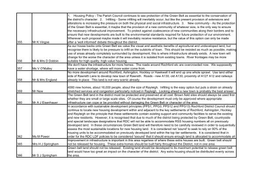 Planning - Summary of all comments - Amazon Web Services