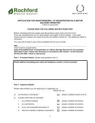 Application for Grant or Renewal of Registration as a motor salvage ...