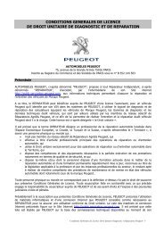 conditions generales de licence de droit unitaire de diagnostic et de ...