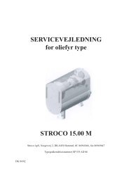 Dansk Manual til Stroco 15 M - Stroco ApS