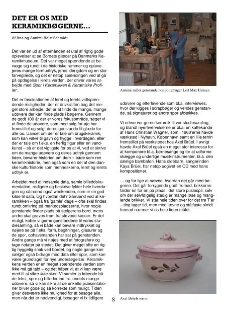 2006 - Medlemsblad nr. 13 - Pottemagere | Keramiker
