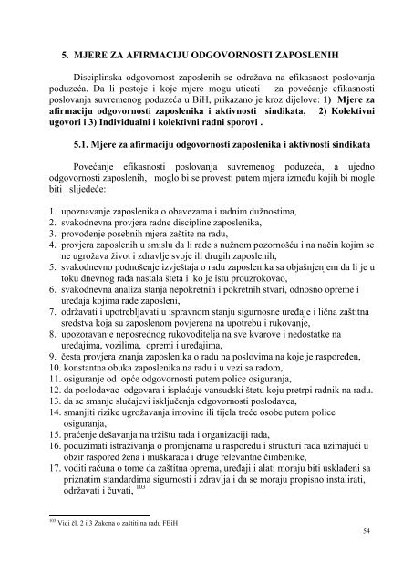 odgovornost zaposlenih u bosni i hercegovini - Seminarski Maturski ...