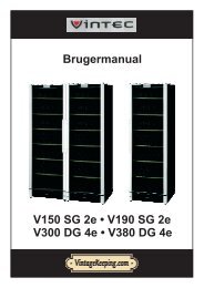 V150 SG 2e • V190 SG2e V300DG4e • V380DG4e Brugermanual