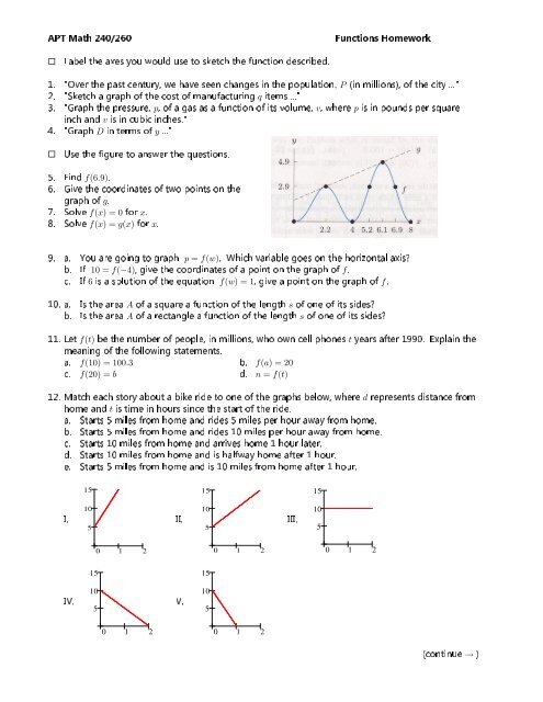 Functions Homework 1 And 2 With Answers Faculty Piercecollege