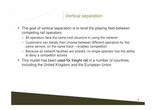 Vertical or horizontal separation? - Alive2green