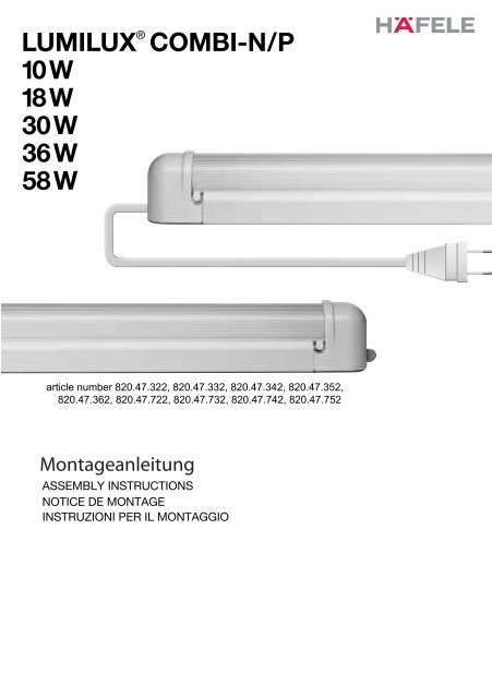 LUMILUX® COMBIdN/P 10W 18W 30W 36W 58W