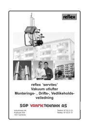 Servitec monterings- og driftsinstruks - SGP