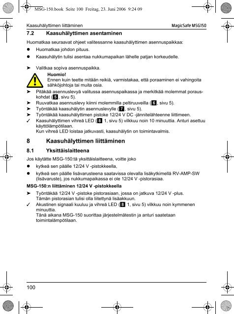 MagicSafe MSG150 - Waeco