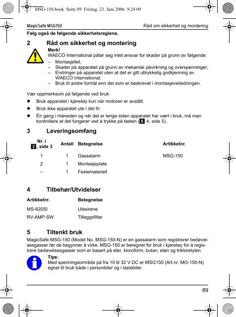 MagicSafe MSG150 - Waeco