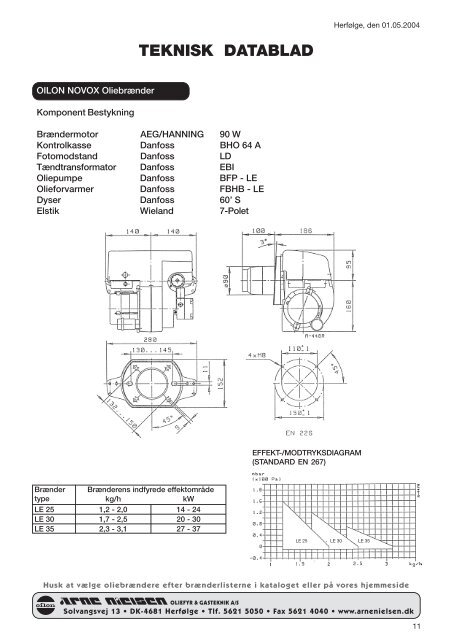 Download produkt katalog - Arne Nielsen Oliefyr & Gasteknik A/S