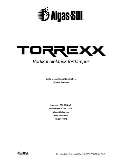 Brukerveil Torrexx fordamper.pdf