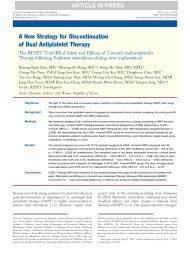 1. A New Strategy for Discontinuation of Dual Antiplatelet Therapy