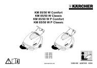 KM 85/50 W Comfort KM 85/50 W Classic KM 85/50 WP Comfort KM ...
