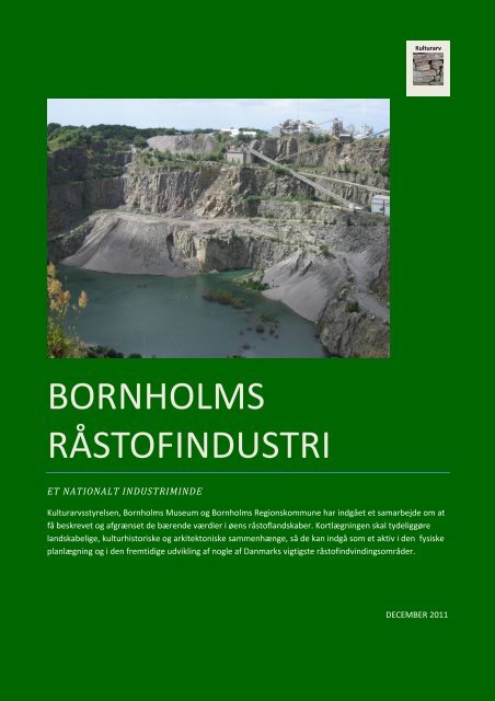 BORNHOLMS RÅSTOFINDUSTRI - Bornholms Regionskommune