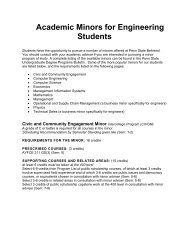 Academic Minors for Engineering Students - Penn State Erie, The ...