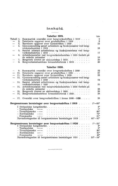 Norges bergverksdrift 1919 og 1920