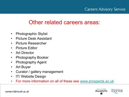 What Next? - Careers Advisory Service - University College Falmouth