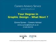 What Next - Careers Advisory Service - University College Falmouth