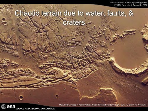 Mars Express Science Presentation - ESA M. MCCaughrean (PDF)