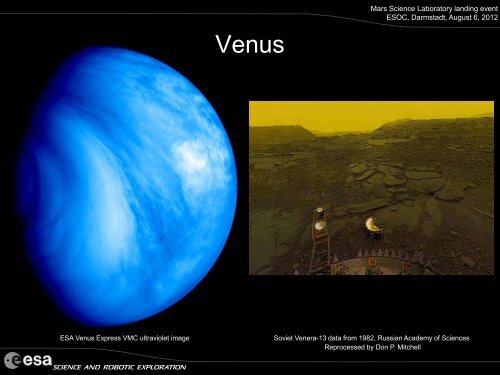 Mars Express Science Presentation - ESA M. MCCaughrean (PDF)