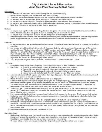 ASA Rule Book in PDF format