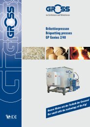 Brikettierpressen Briquetting presses GP Genius 2/40 - MT Recykling