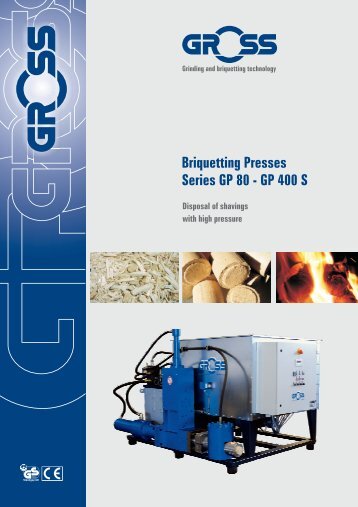 Briquetting Presses Series GP 80 - GP 400 S - MT Recykling