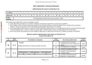 Strona 1 z 4 1 Klucz odpowiedzi i schemat ... - Zadania.info