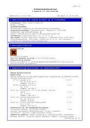 Sikkerhedsdatablad - BI-RO A/S