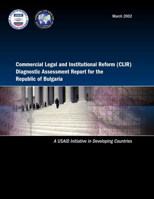 Commercial Legal And Institutional Reform (CLIR) - Economic Growth