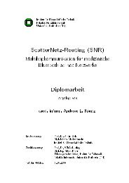 ScatterNetz-Routing (SNR) Diplomarbeit - Karlsruher Institut für ...