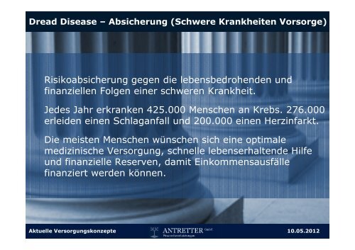 Aktuelle Versorgungskonzepte für Selbstständige - Antretter GmbH