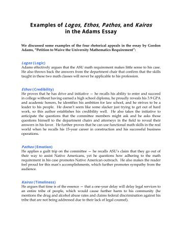 ethos pathos logos essay example examples kairos speech using rhetorical analysis paper aristotle outline arguing persuasion pillars three write