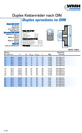 Duplex sprockets to DIN - Antriebstechnik-Roeder.com