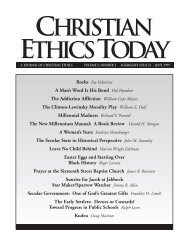 Issue 022 PDF Version - Christian Ethics Today