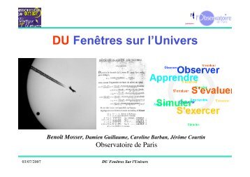 Fichier PDF - Formation et Enseignement à l'Observatoire de Paris