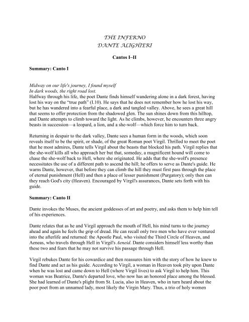 Dante's Inferno Canto 29: Summary & Quotes