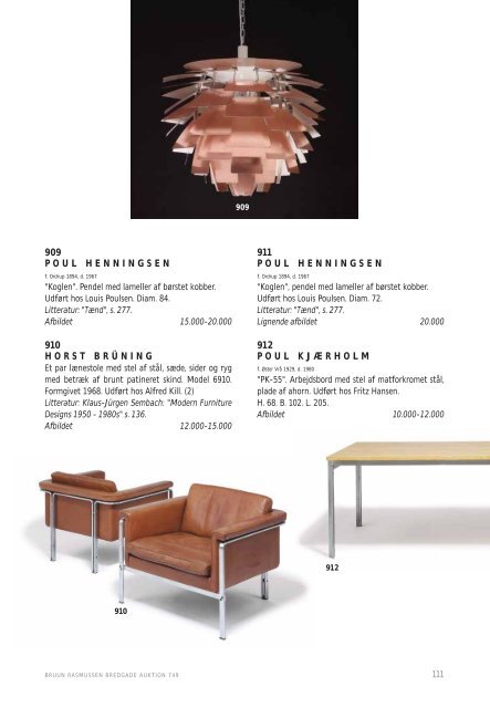 møbler og des ign - Bruun Rasmussen